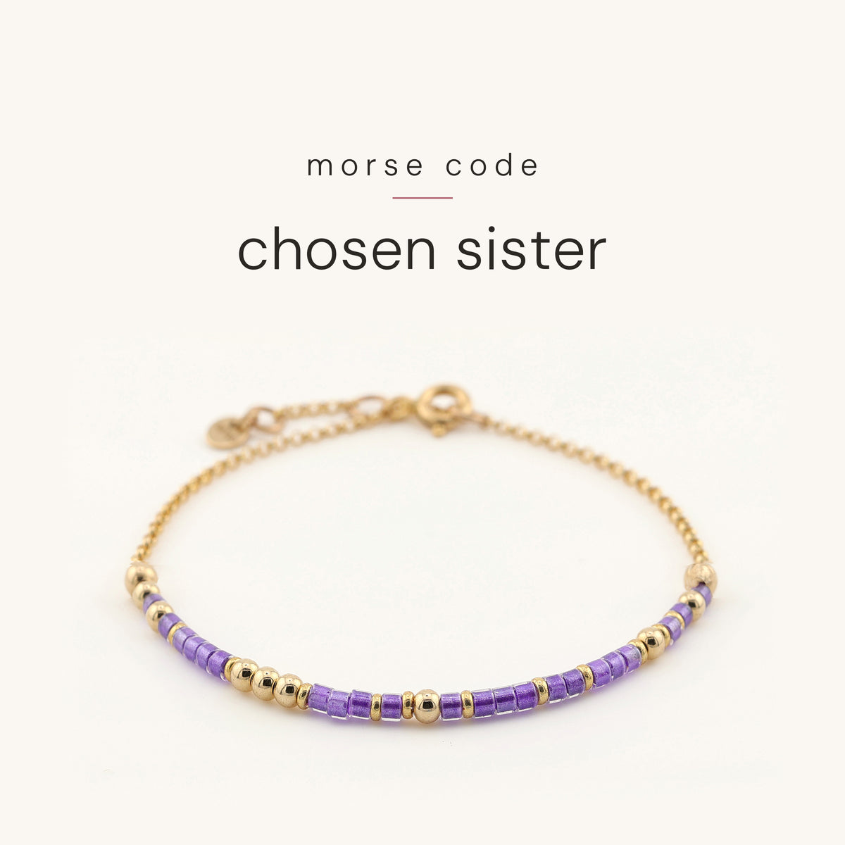 Chosen Sister — Morse Code Bracelet