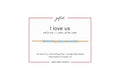 I love us spelled in Morse code in glass and metal beads on a gifted. card.