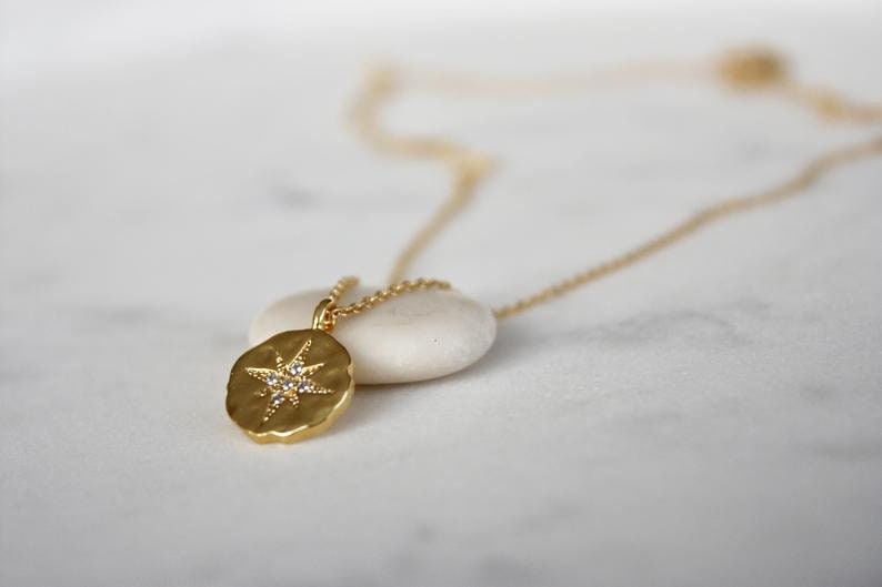 CZ Diamond Necklace: New Job Gift, Sterling Silver or Gold