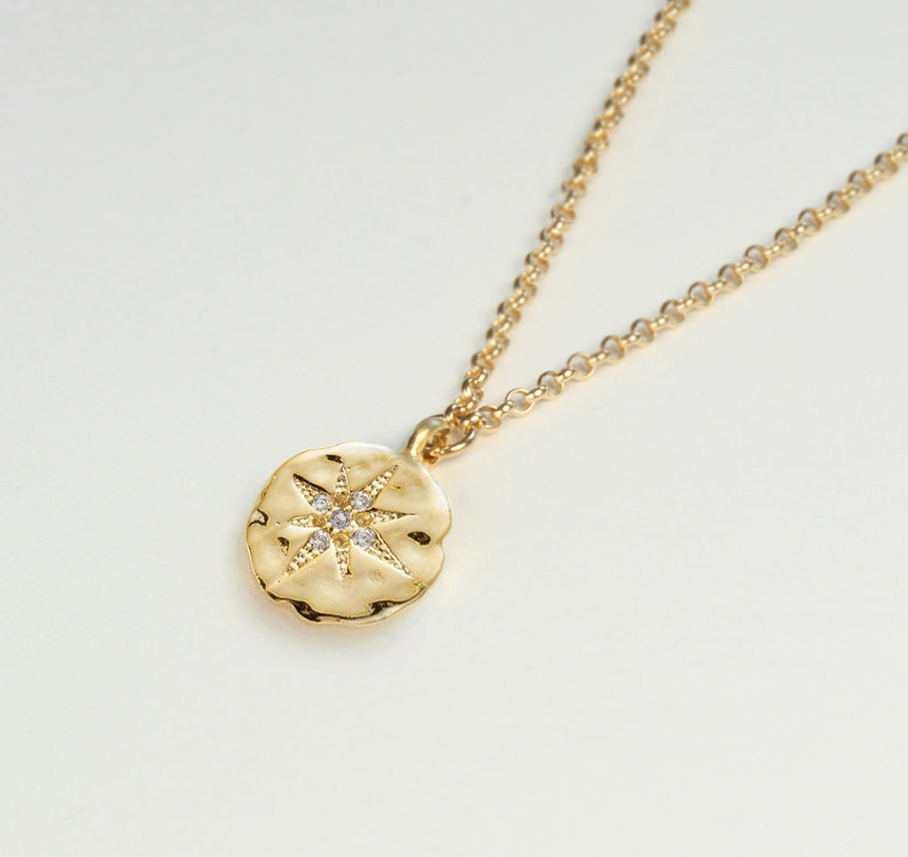 CZ Diamond Necklace: New Job Gift, Sterling Silver or Gold