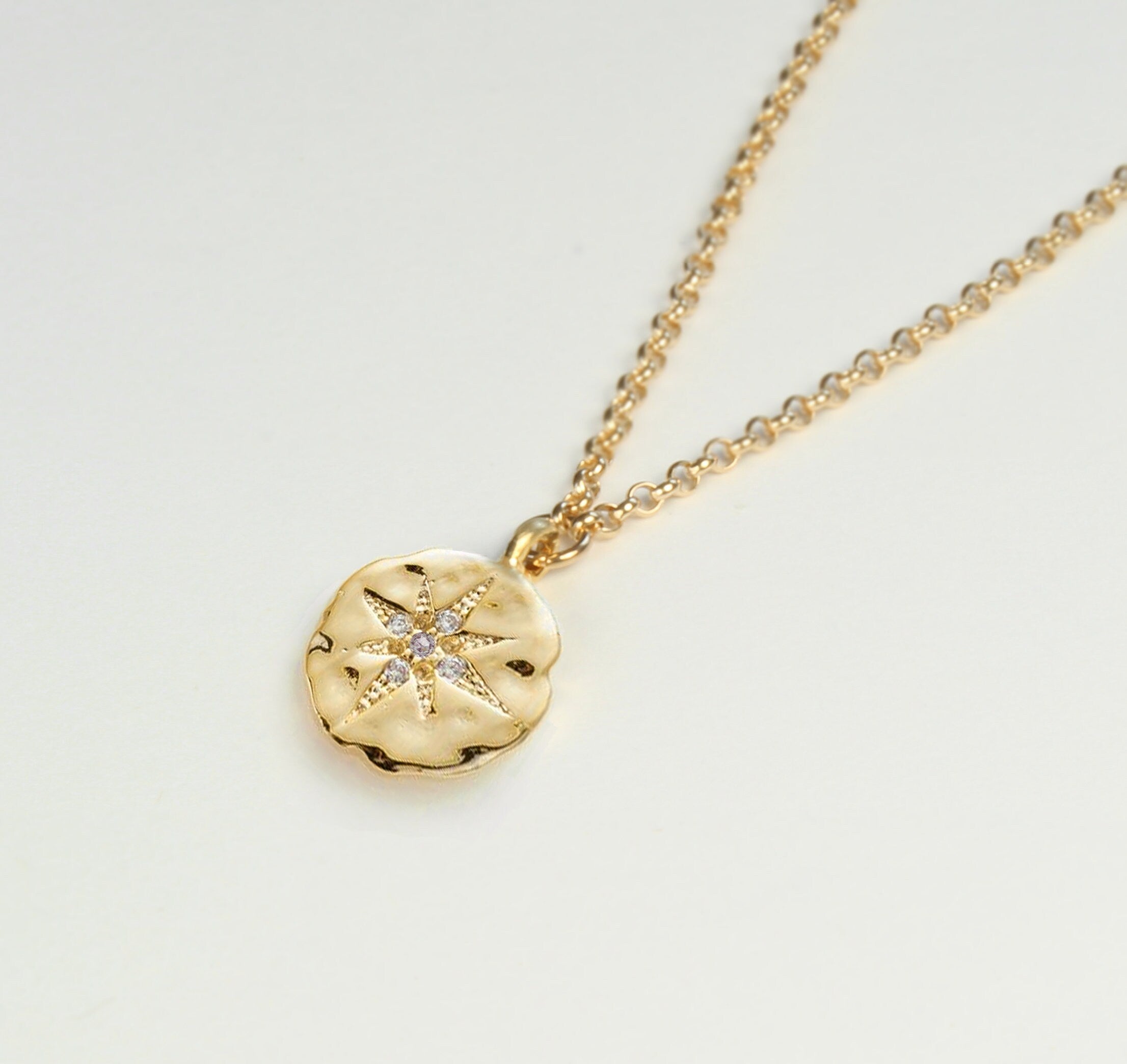 CZ Diamond Necklace: New Job Gift, Sterling Silver or Gold