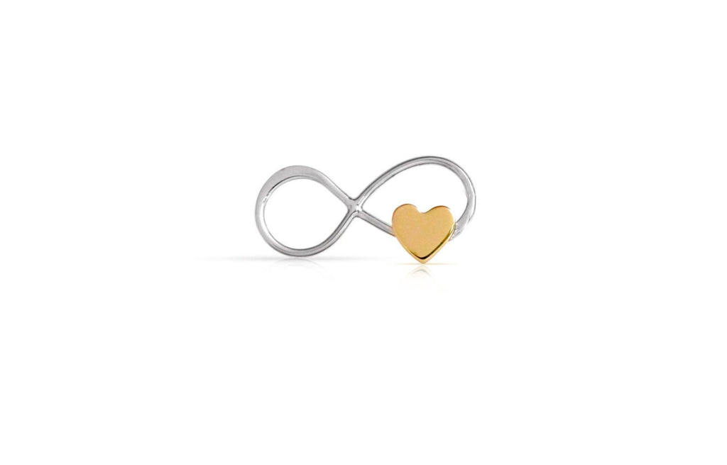 Father and Daughter Gift Necklace . Dainty Infinity with Heart Charm . Father Daughter Jewelry . Minimalist Pendant Necklace