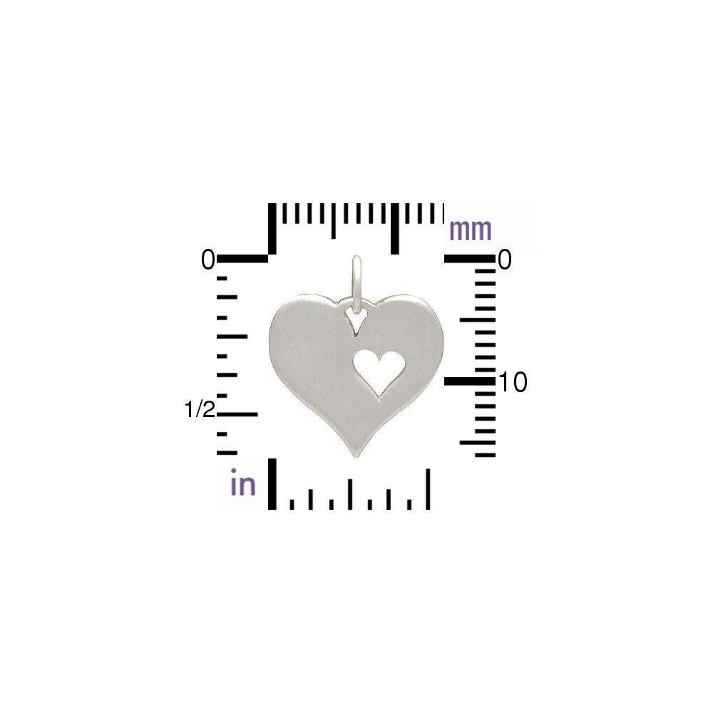 Adoption Gift: Sterling Silver Heart Daughter Bracelet