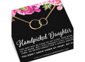 Connected Circles Necklace: Gift for Daughter, Stepdaughter, Infinite Love