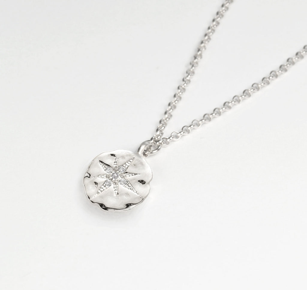 CZ Diamond Necklace: New Job Gift, Sterling Silver or Gold