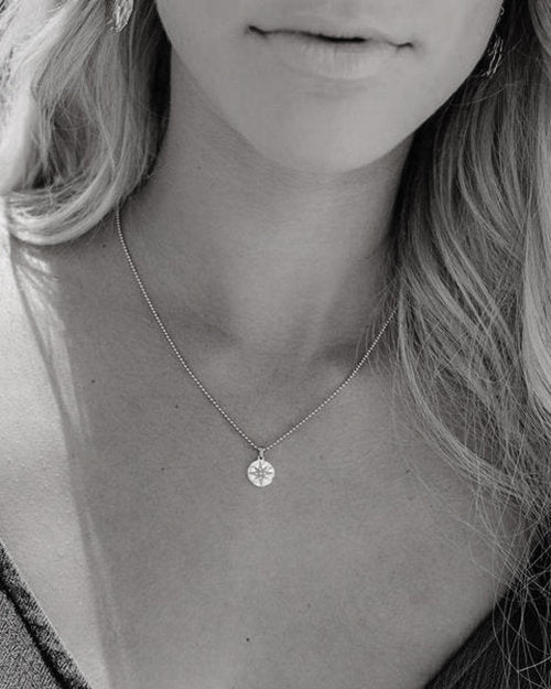 CZ Diamond Necklace: New Job Gift, Sterling Silver or Gold