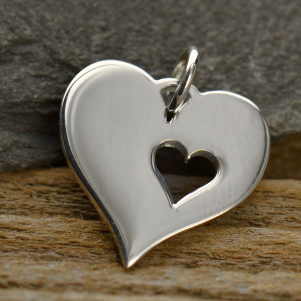 Adoption Gift: Sterling Silver Heart Daughter Bracelet