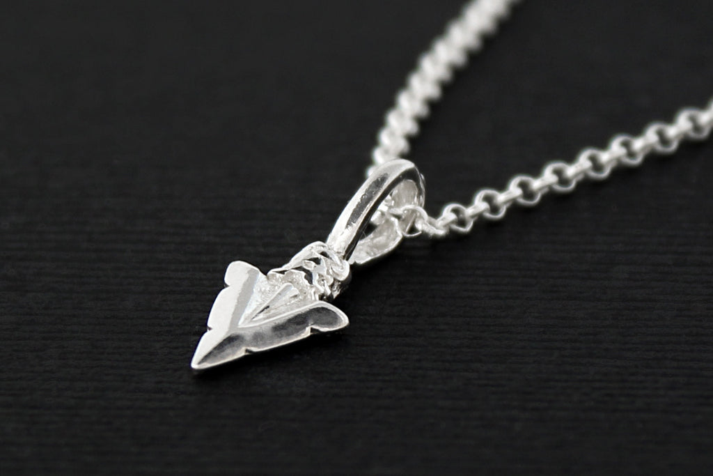 Arrowhead Necklace: Silver or Gold Tribe Jewelry Gift