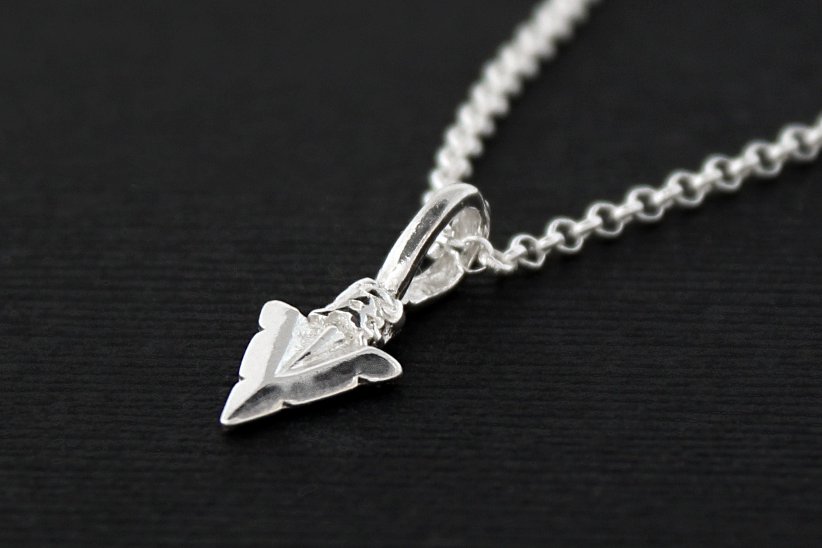 Arrowhead Necklace: Silver or Gold Tribe Jewelry Gift
