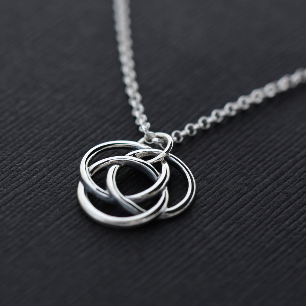 30th Birthday Sterling Silver Necklace - Personalized Message Card