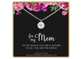 Sterling Silver Starburst Pendant Necklace - Gift For Mom