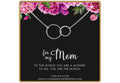 Handcrafted Sterling Silver Interlocking Circle Necklace - Gift for Mom