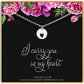 Heart Cutout Disc Charm Bracelet: Handcrafted Silver or Gold