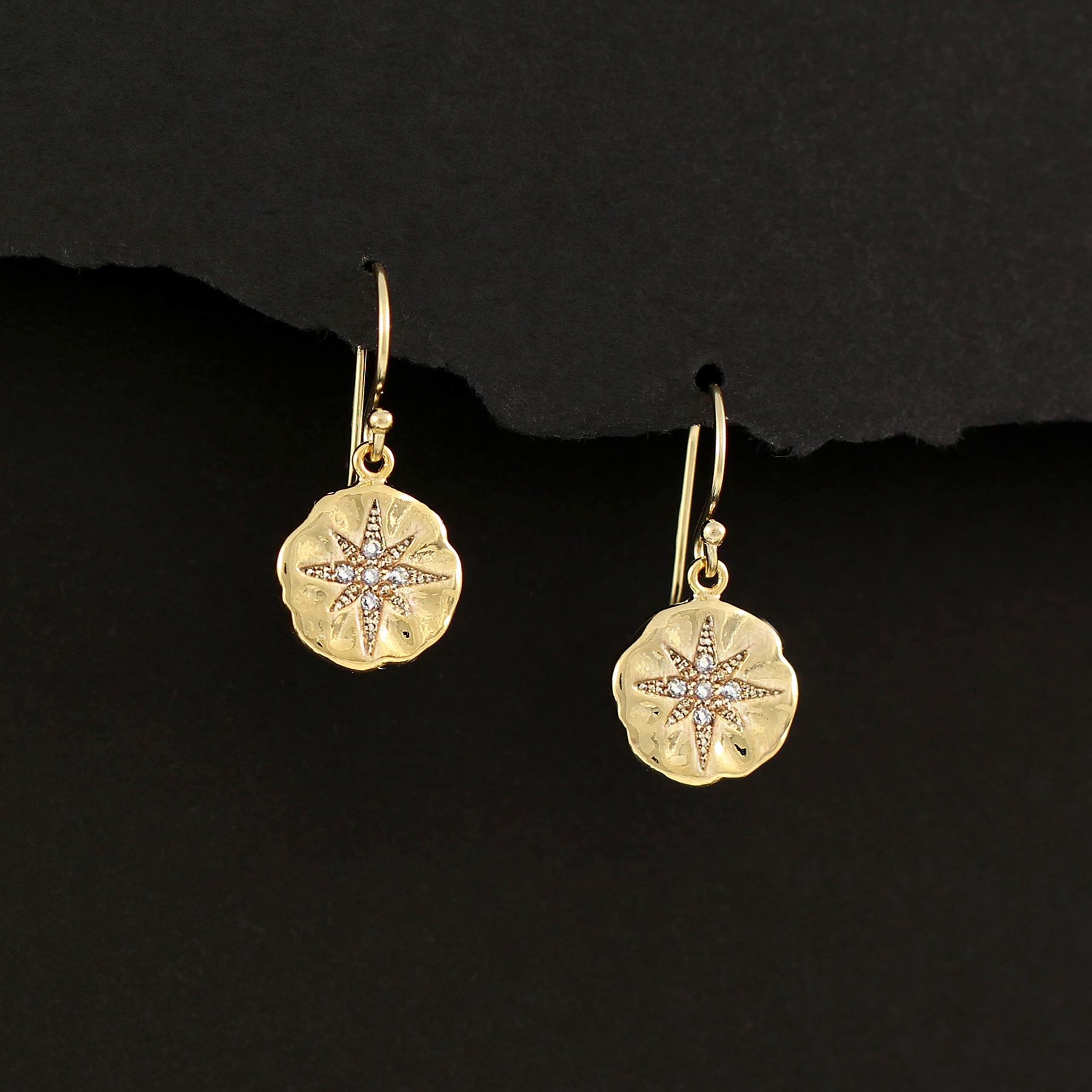 Retirement Gift for Women, Enjoy the Next Chapter Earrings, Gold Diamond Starburst Jewelry, Congratulations Retirement Gift for Her