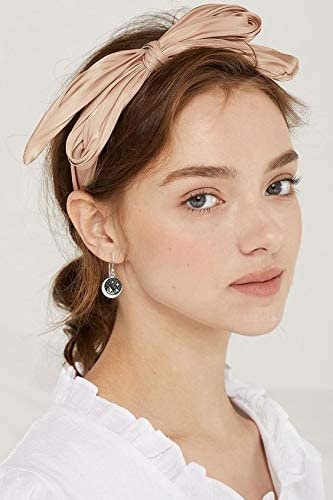 Sterling Silver Star Moon Mountain Earrings: Winter Night Leverbacks