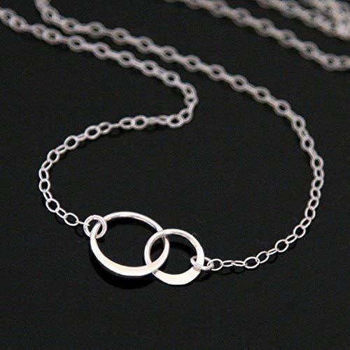 Godmother Gift: Sterling Silver Interlocking Circle Necklace
