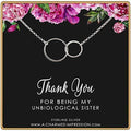 Unbiological Sister Gifts  Sisters Jewelry  Gifts for Best Friend  Christmas Gifts for Women  Sterling Silver Necklaces for 2 3