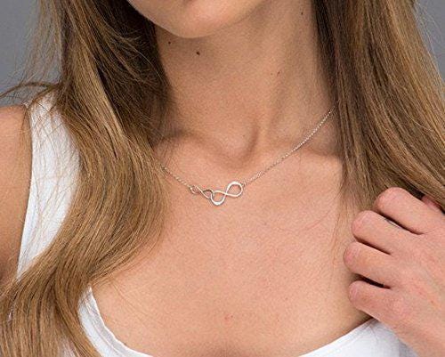 Great Grandma Gifts  Great Grandmother & Grandchild  Sterling Silver Infinity Necklace  Keepsake Gift From Granddaughter Grandson
