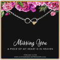 Sterling Silver Infinity Love Necklace: Memorial Sympathy Gift