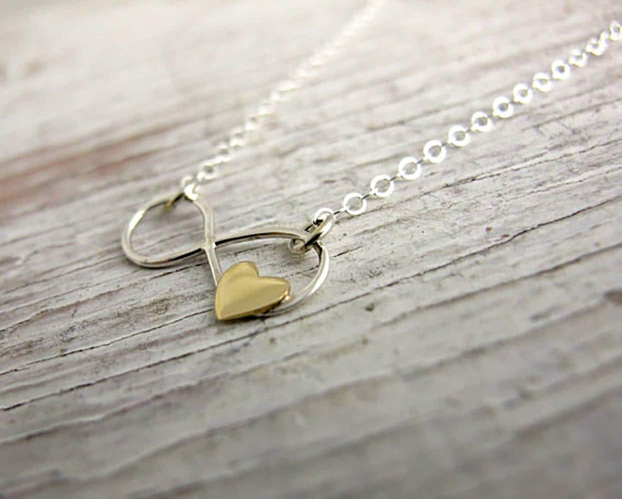 Sterling Silver Infinity Love Necklace: Memorial Sympathy Gift