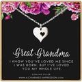 Great Grandma Gifts  Great Grandmother Grandchild Necklace  Sterling Silver Necklace  Great Grandparents Gifts  Gift for