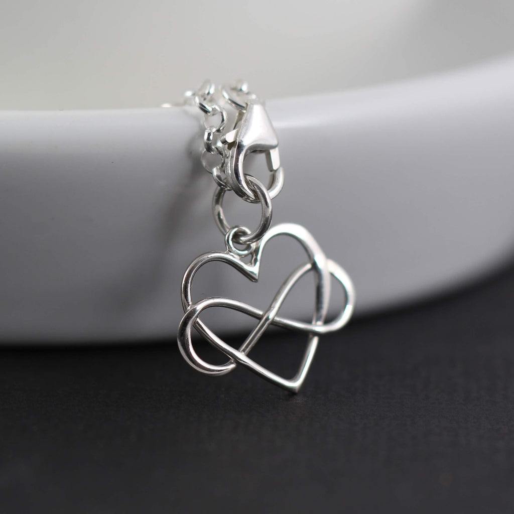 Sterling Silver Infinity Heart Bracelet: Stepdaughter Gift