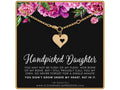 Heart Charm Bracelet: Stepdaughter, Bonus Daughter, Adopted Child - Gold or Silver