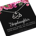 Sterling Silver Infinity Heart Necklace: Stepdaughter Gift