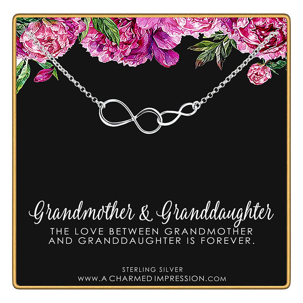 Grandmother Granddaughter Necklace: Sterling Silver Infinity Jewelry