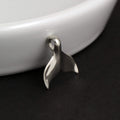 A Charmed Impression Sterling Silver High Polished Mermaid Tail  Whale Tail  Necklace Pendant Charm