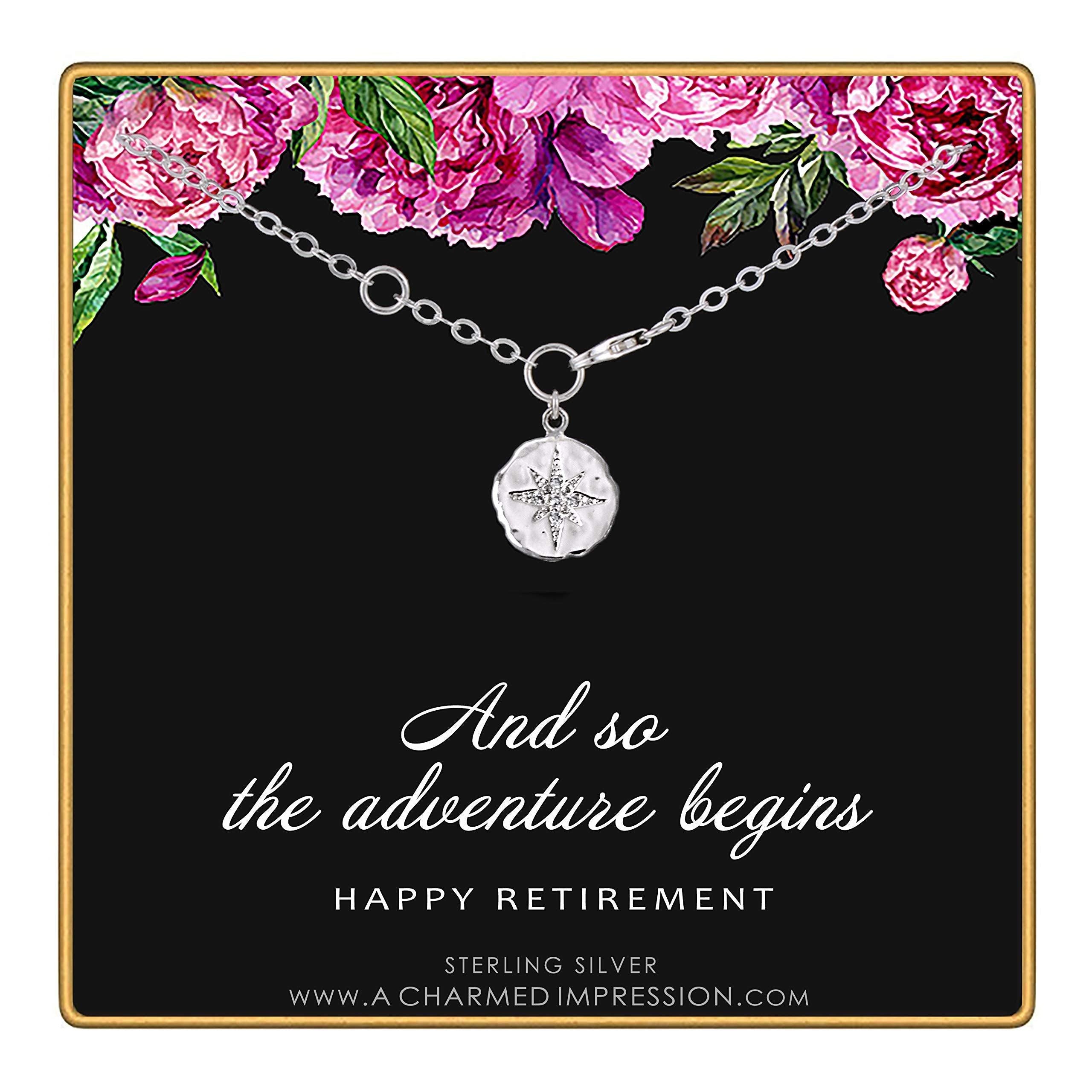 Retirement Gift: Sterling Silver Starburst Bracelet for Women
