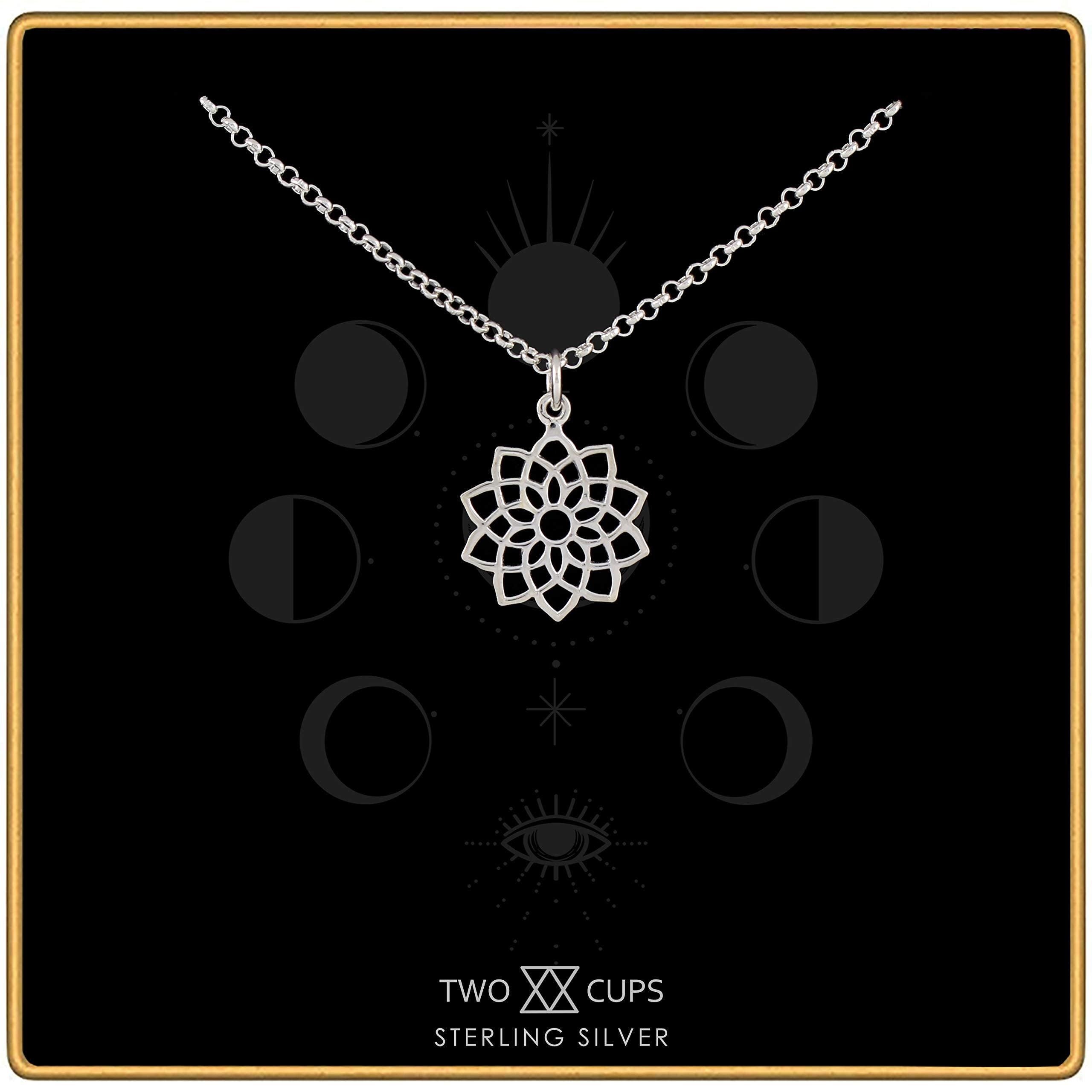 Two Cups Crown Chakra Necklace  Healing Jewelry  Adjustable Length