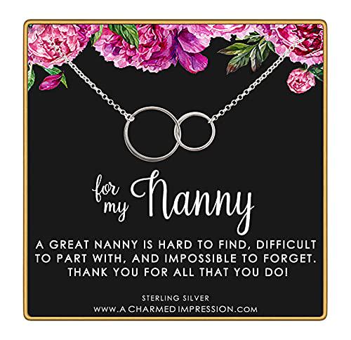 Sterling Silver Infinity Necklace - Nanny Appreciation Gift