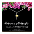 Godmother Gifts from Godchild  Thoughtful Gift to Goddaughter  Silver Necklace  Godmother Proposal  Baptism Communion