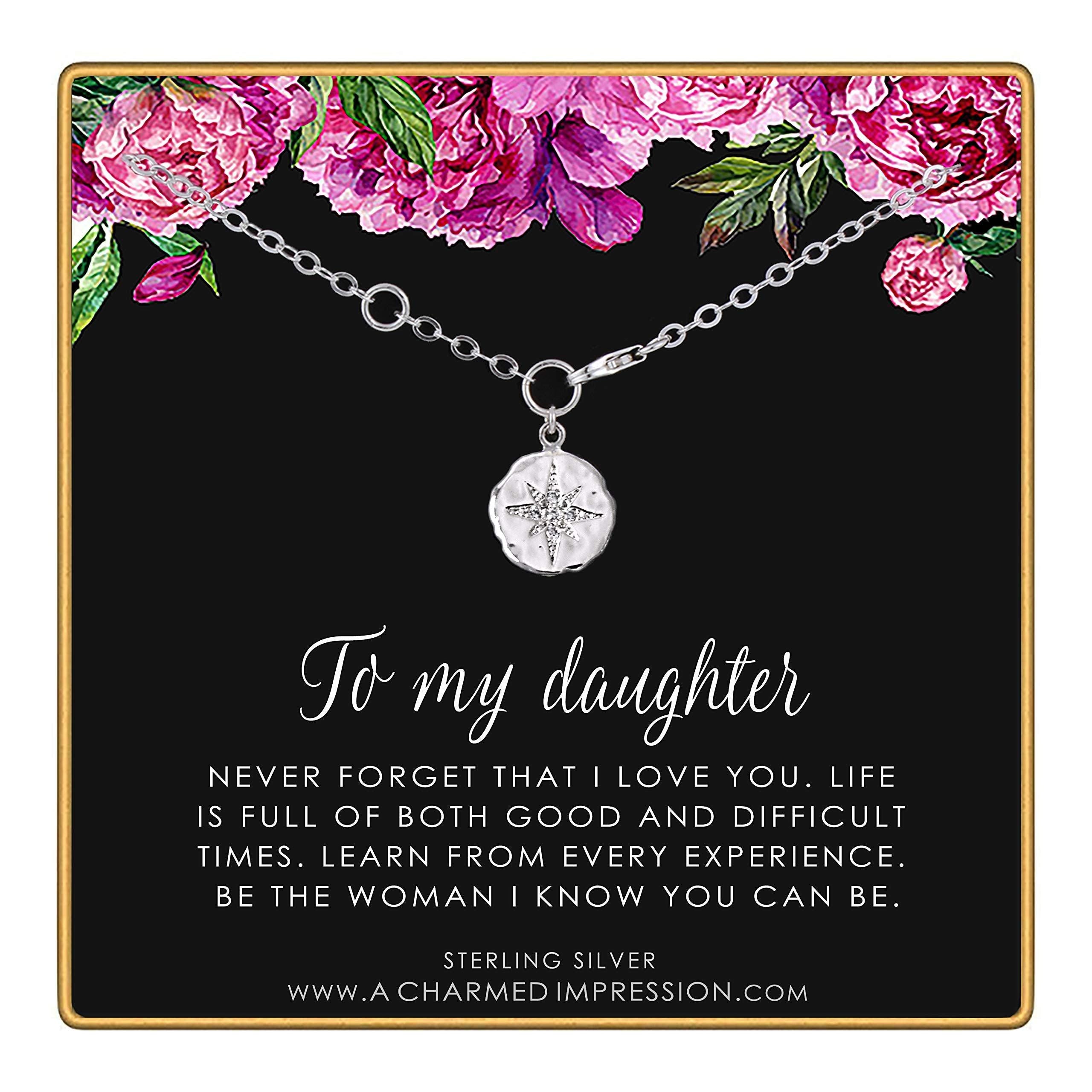 Silver Starburst Bracelet: CZ Diamond Daughter Gift