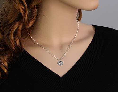 30th Birthday Necklace: Sterling Silver Three Circle Pendant