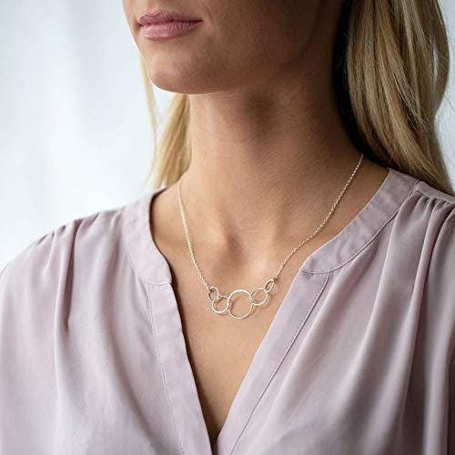 50th Birthday Gifts for Women  Gold Five Circle Necklace  50 Years Old Birthday Gifts for Women  Fiftieth Birthday Necklace