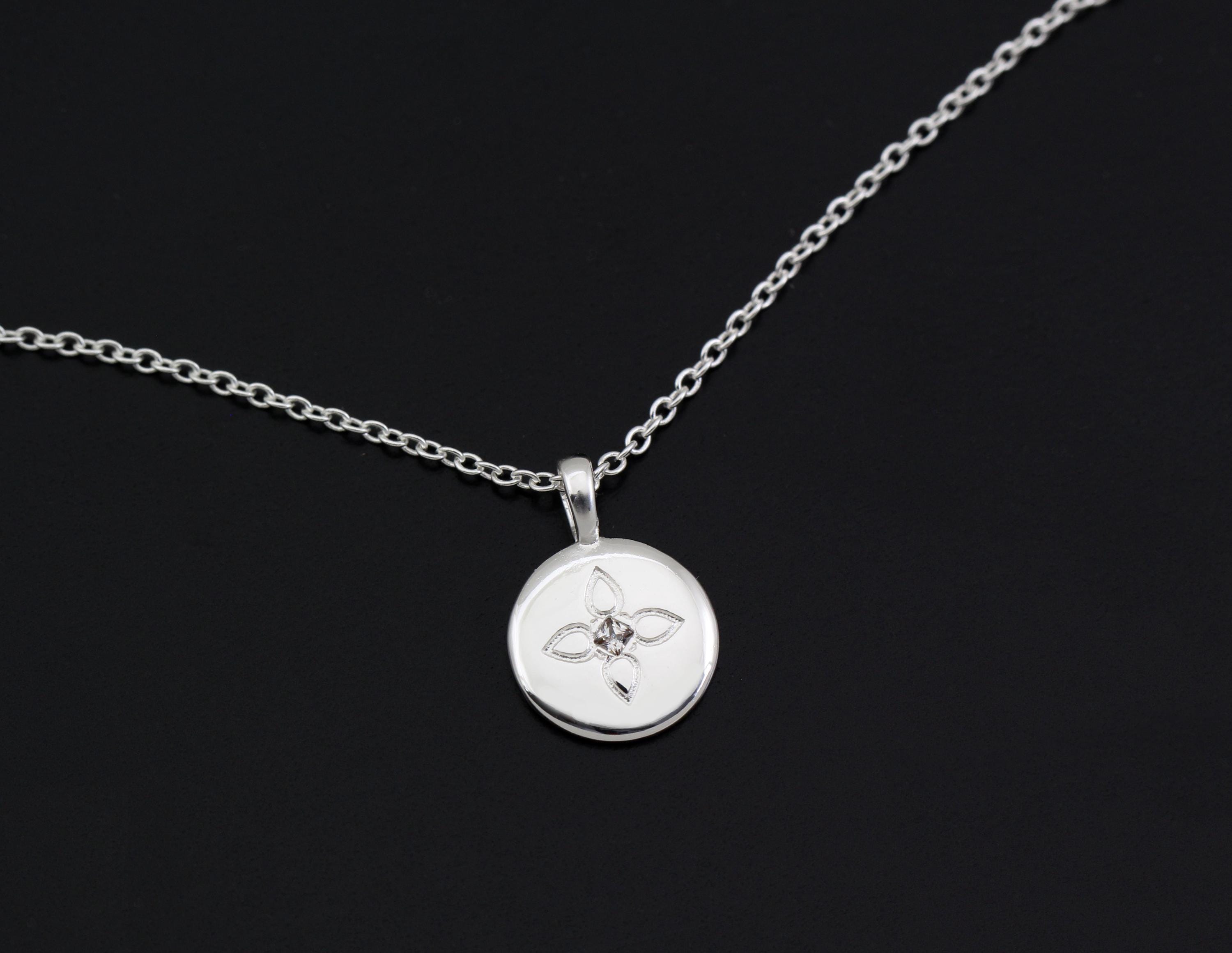 Lotus Disc Necklace: Inspirational Daughter Gift from Mom & Dad