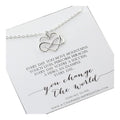 Sterling Silver Infinity Heart Necklace: Appreciation Gift