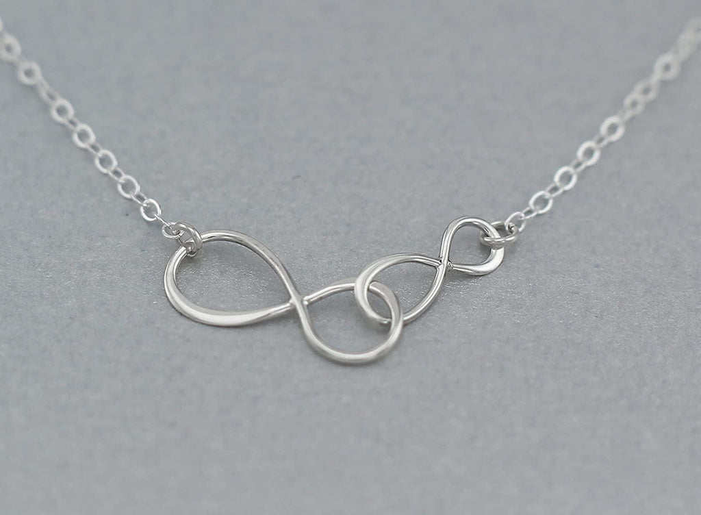 Godmother Goddaughter Gift: Sterling Silver Infinity Necklace