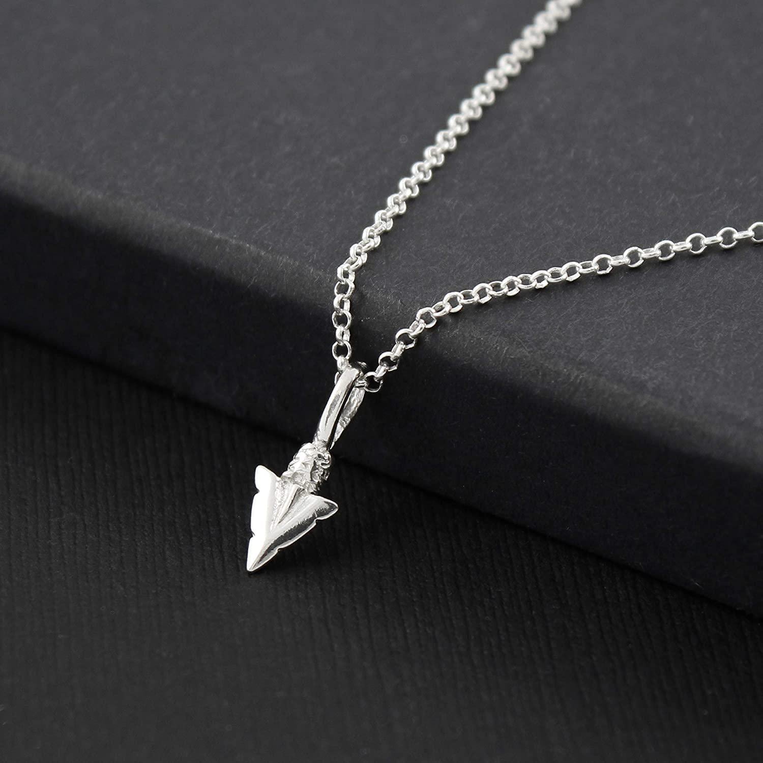 Silver Arrowhead Necklace  Best Friend Tribe Necklace  Soul Sister Gift  Arrowhead Charm  Friendship Jewelry  Silver Arrow
