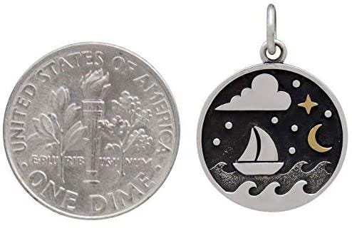Sterling Silver Sailboat Charm Pendant Necklace: Ocean Adventure