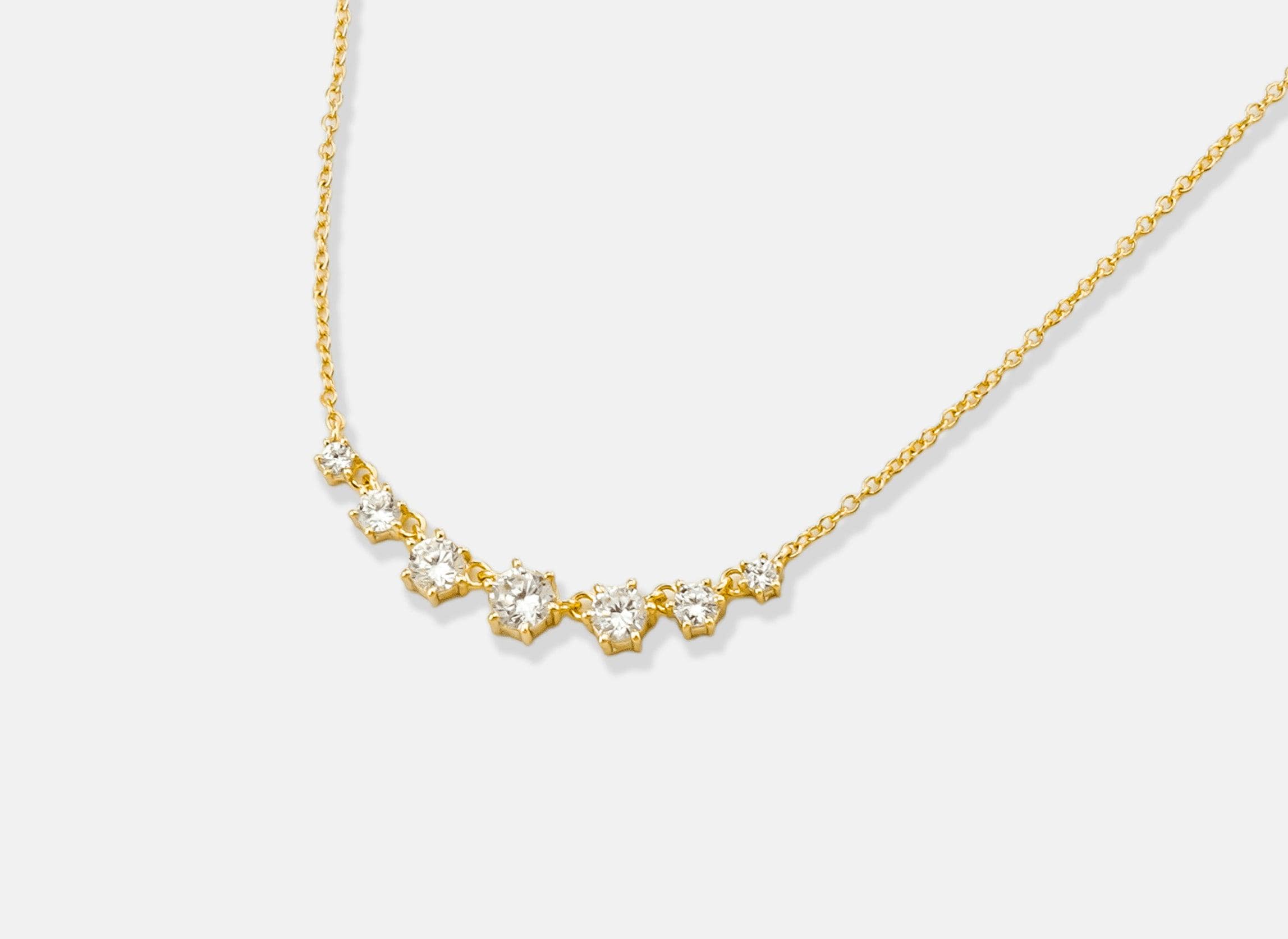 Grandmother Granddaughter Necklace: Crystal Family Bond, Sterling Silver or Gold