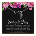 Sterling Silver Infinity Angel Wing Bracelet: Memorial Gift