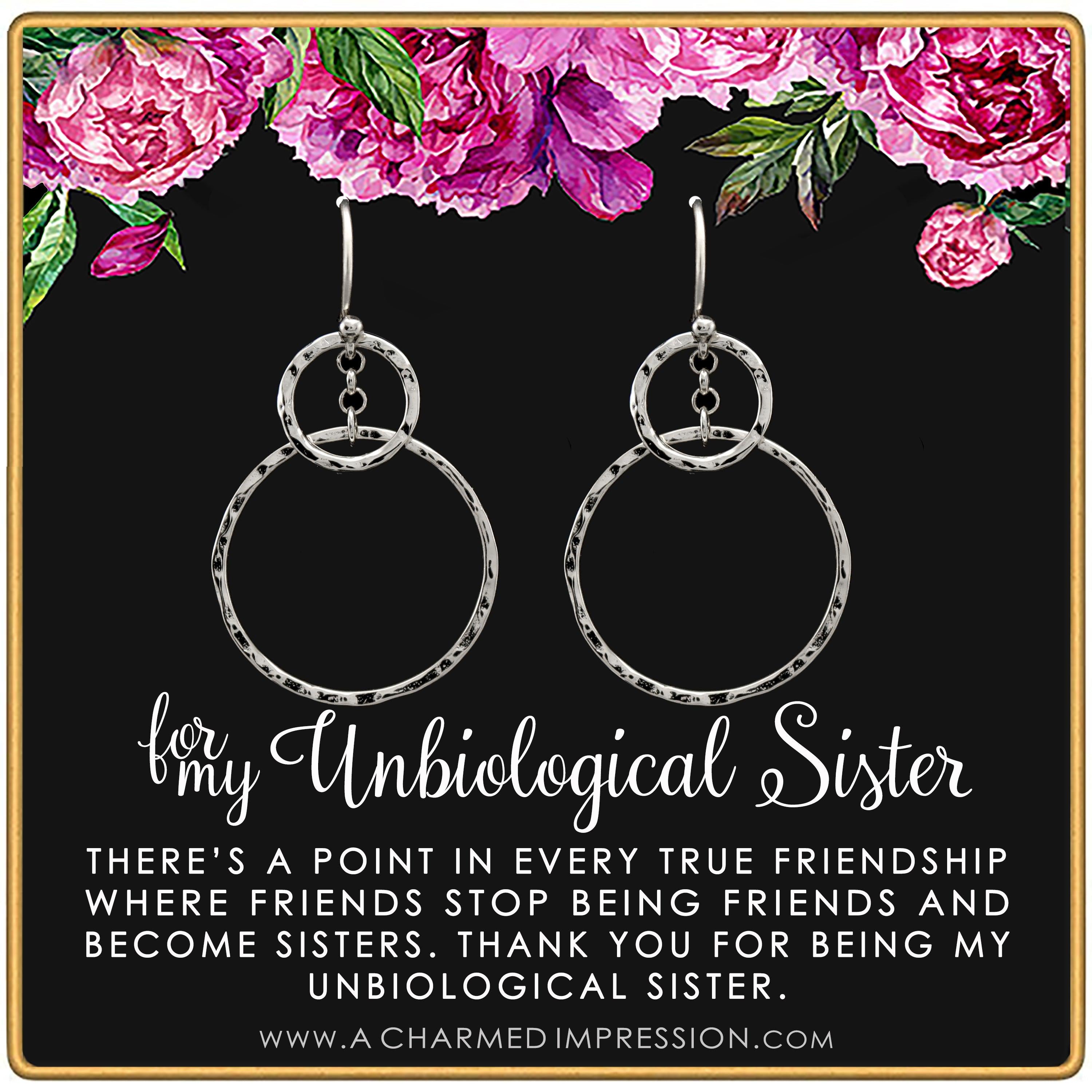 Best Friend Gifts for Women  Unbiological Sister  Christmas Gifts for Women  Stepsister Gifts  Love Friendship  Bonus Sister