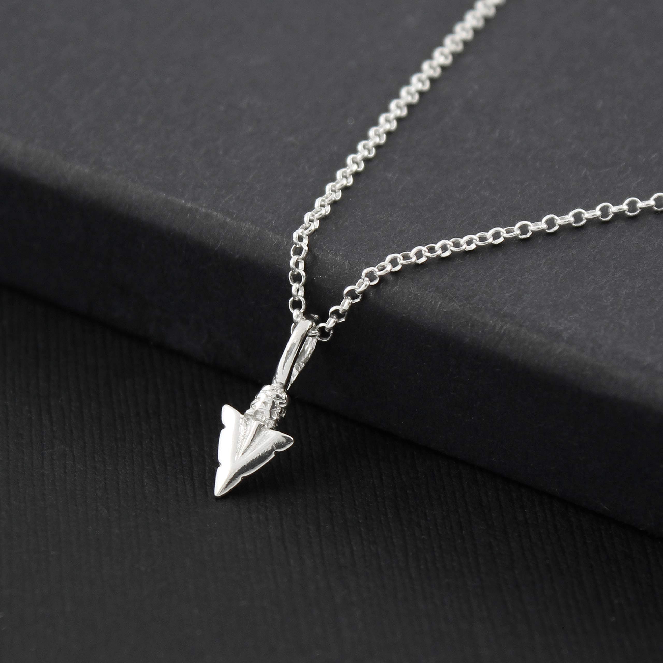 Handcrafted Arrowhead Necklace: Silver Friendship Jewelry