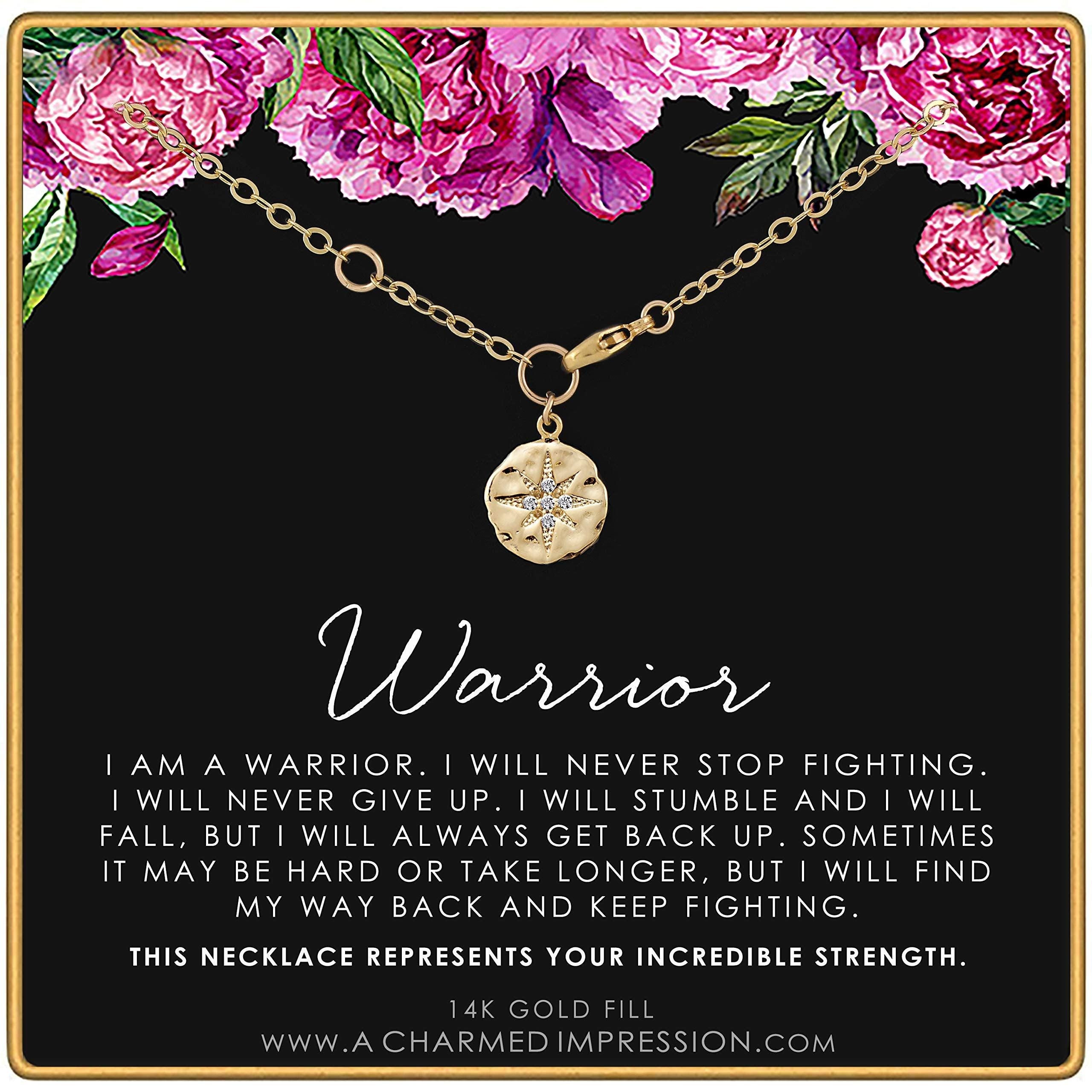 Warrior Bracelet: Gold CZ Diamond Starburst, Mantra Affirmation