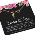 Memorial Gift: 14k Gold Filled Angel Wing Infinity Necklace