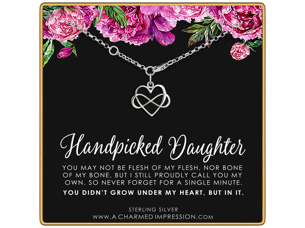 Sterling Silver Infinity Heart Bracelet: Gift for Daughter