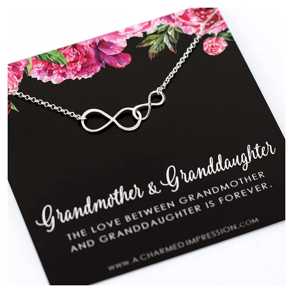 Grandmother Granddaughter Necklace: Sterling Silver Infinity Jewelry